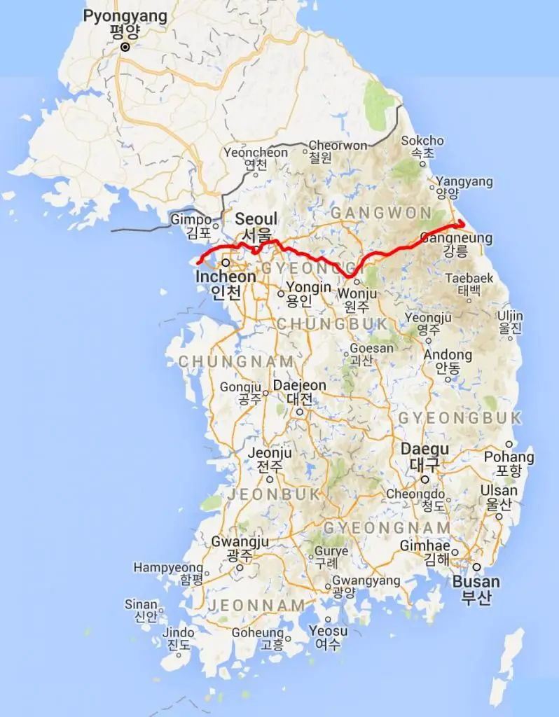 Gangneung Ktx Pyeongchang Bullet Train Snow Guide Korea